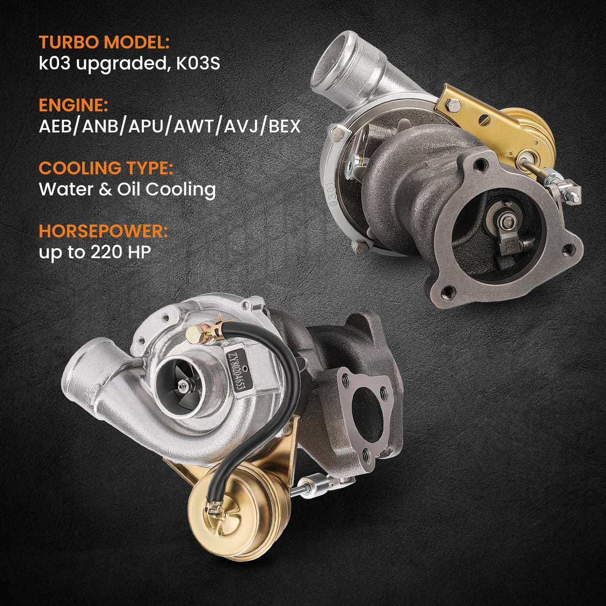 Neuer Turbolader Für Audi A4, A6, VW Passat, 1.8 T / 110 KW, 150 PS / 132 KW, 180 PS / AEB, ANB, APU, ARK, AWT, AJL / 53039700005 | Magnos Turbosystems