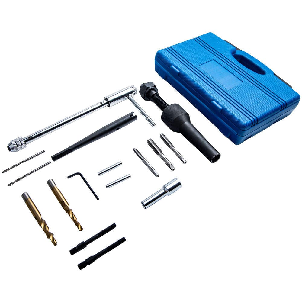 Glühkerzen Ein- & Ausbau und Gewinde-Reparatur-Satz M8 M10 Universal- 16-tlg Glühkerzen Ein- & Ausbau und Gewinde-Reparatur-Satz M8 M10 Universal- 16-tlg