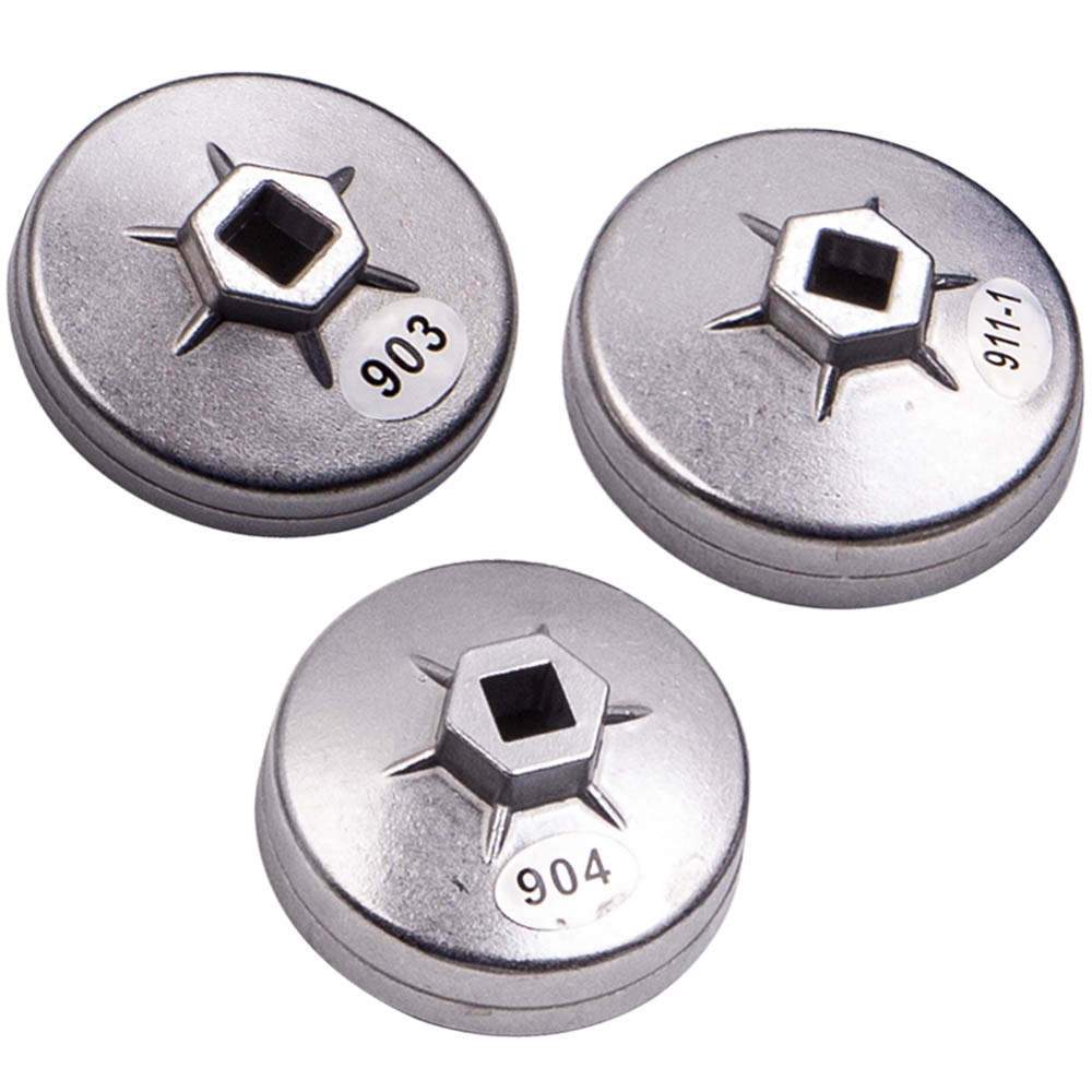 Ölfilterkappen Aluminium 23-teiliger Ölfilter-Schlüssel Set – Alu-Druckguss Kappen Für Verschiedene Filtergrößen Ölfilterschlüssel Set 23tlg