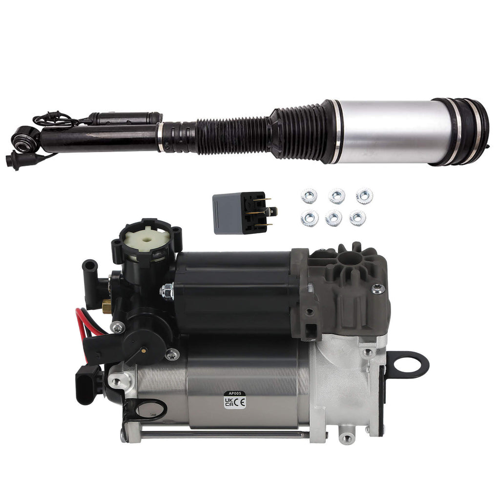 1x Federbein + Luftfederung Kompressor kompatibel für Mercedes W220 W211 2203205013