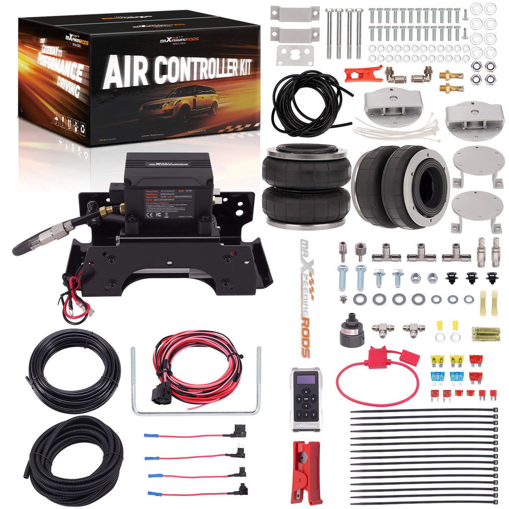 Luftbalg + Wireless Kompressor Dual Remote Kitfor kompatibel für Nissan Navara D40 4WD 2004-