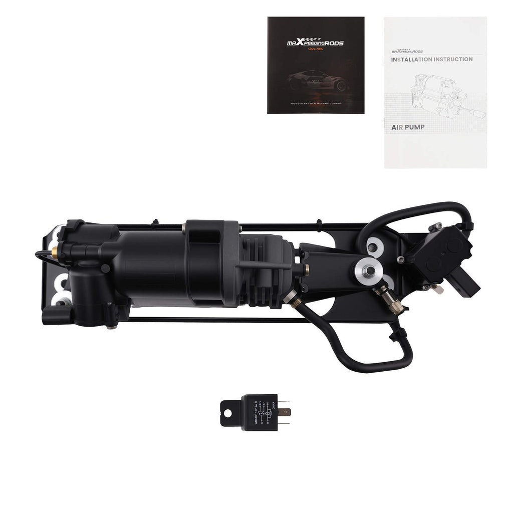 Luftfederung Kompressor mit Halterung + Ventilblock kompatibel für BMW 5er E61 37106789937