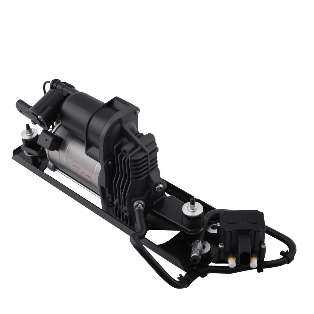 Luftfederung Kompressor mit Halterung + Ventilblock kompatibel für BMW 5er E61 37106789937
