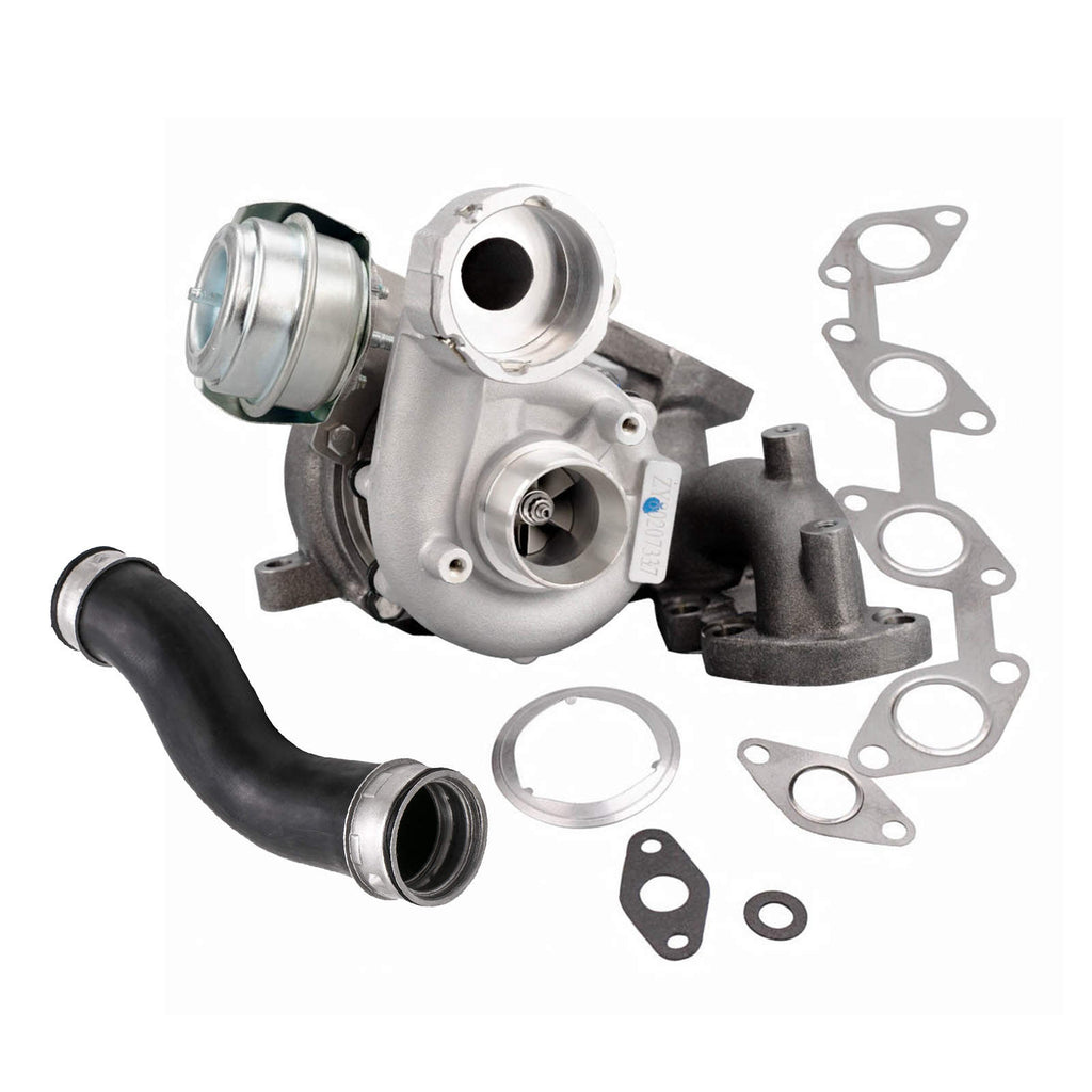 Turbolader mit Ladeluftrohr kompatibel für VW Golf Skoda Octavia kompatibel für Seat Leon Toledo 2.0 136PS