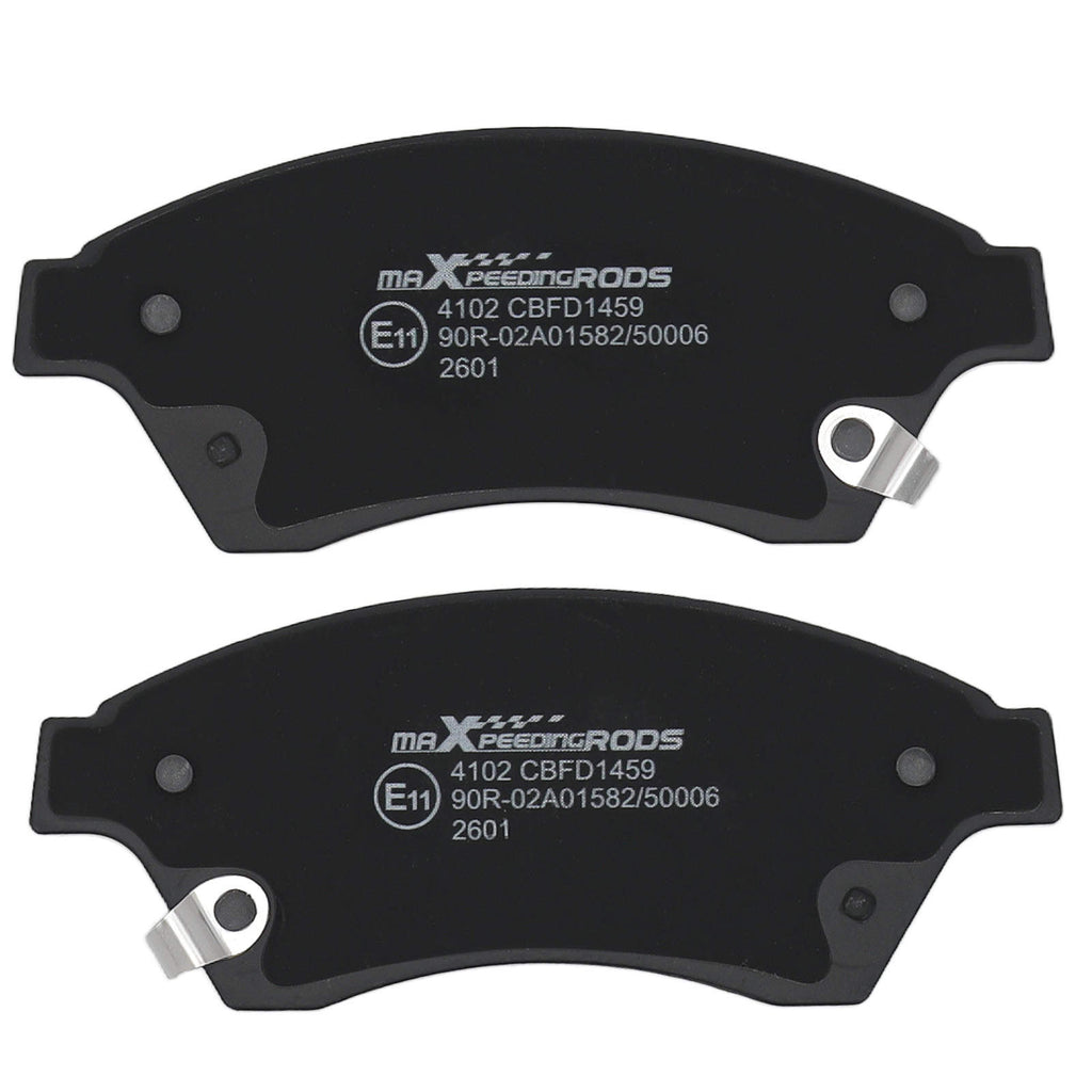 4x Bremsbeläge Vorne kompatibel für Chevrolet Cruze 1.4-2.0 kompatibel für Opel Astra J 1.2-2.0 Zafira 1.6