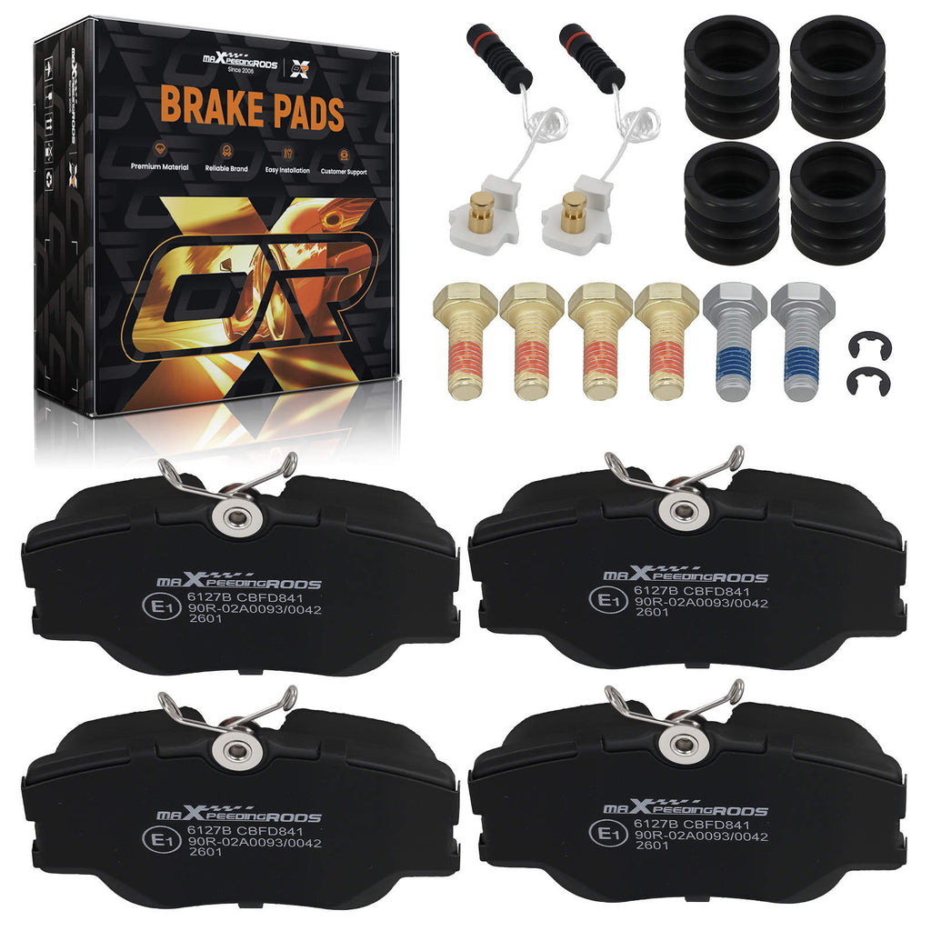 4x Bremsbeläge Vorne kompatibel für Mercedes 190 W201 124 200 220 230 250 260 280 300 W124