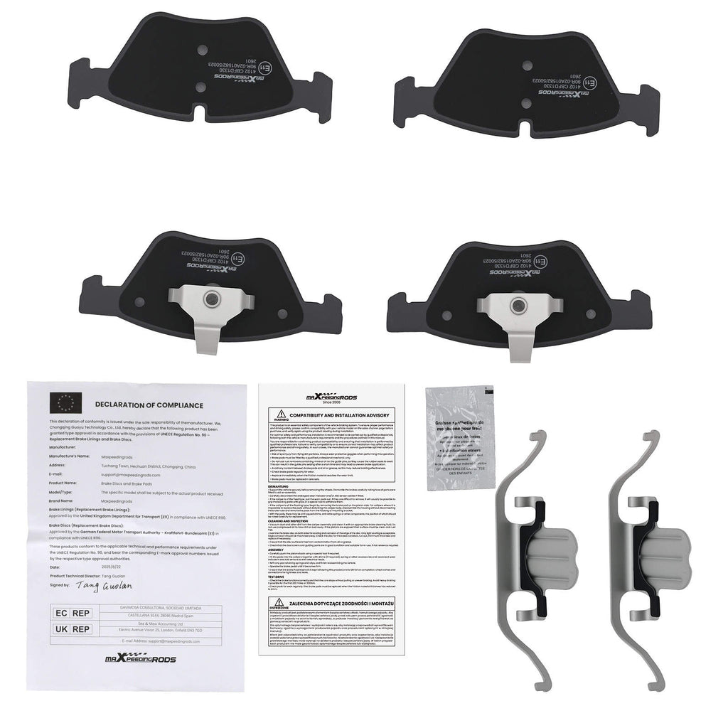 Bremsbeläge Vorne kompatibel für BMW 5er E60 520d 520i 523i 525d 2004-2007 525i 2003-2010