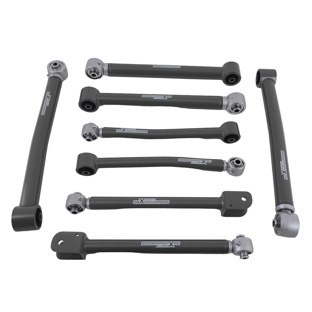 EINSTELLBARE VORDERE UND HINTERE QUERLENKER kompatibel für JEEP WRANGLER JK 2007-2018 4WD