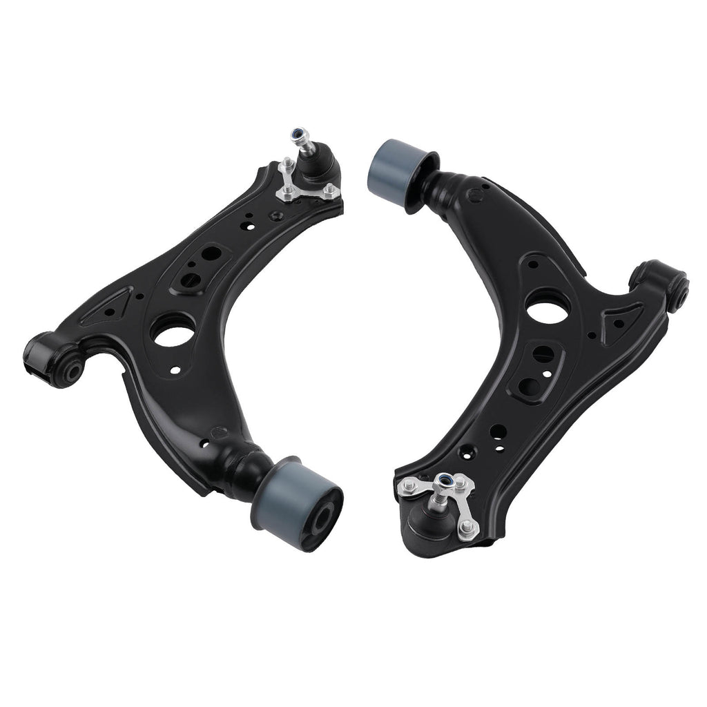 2X QUERLENKER DREIECKSLENKER +TRAGGELENK VORDERACHSE UNTEN kompatibel für VW FOX POLO kompatibel für SKODA