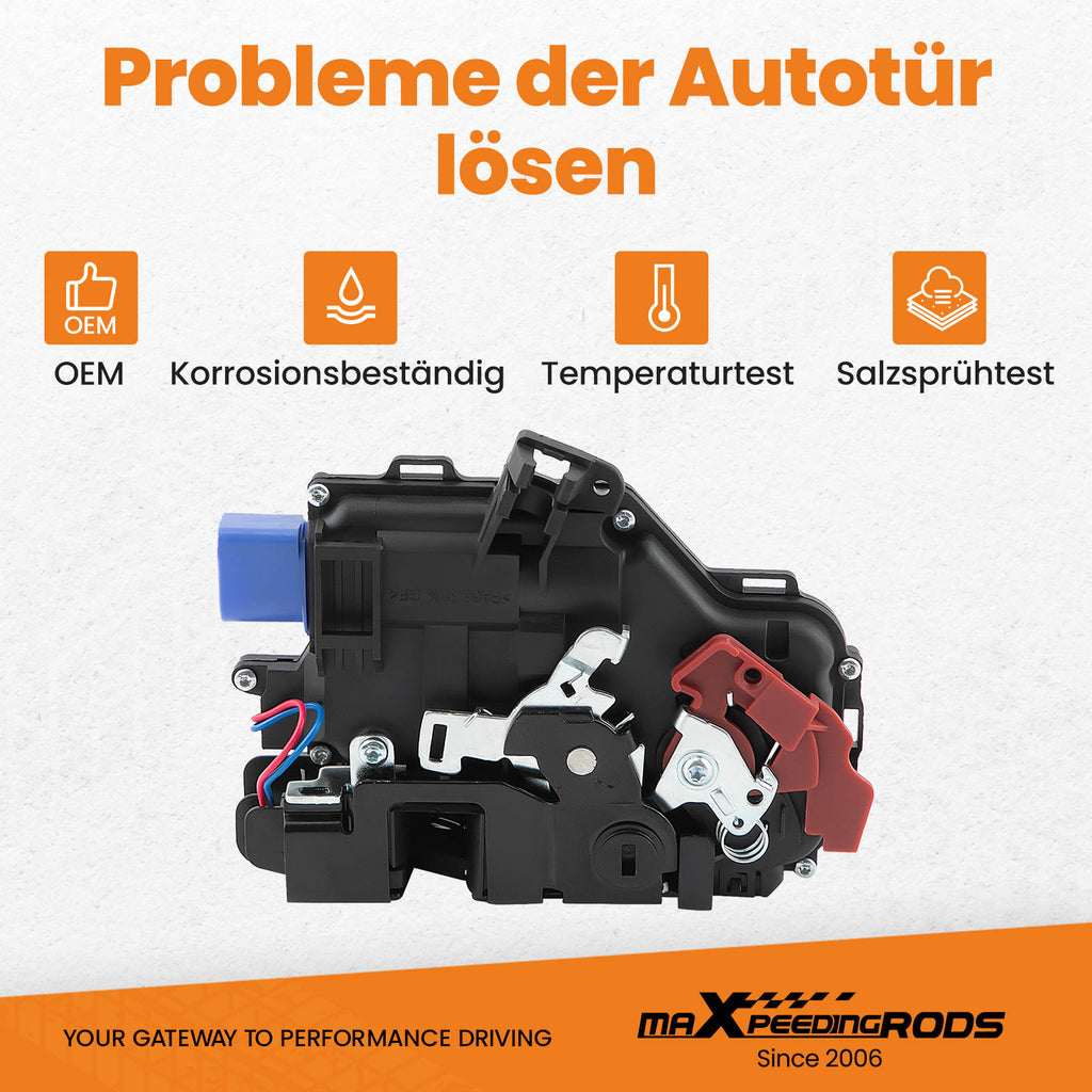 Türschloss Stellmotor hinten rechts kompatibel für VW Golf 1K Jetta 1K Touran 1T 7L083901