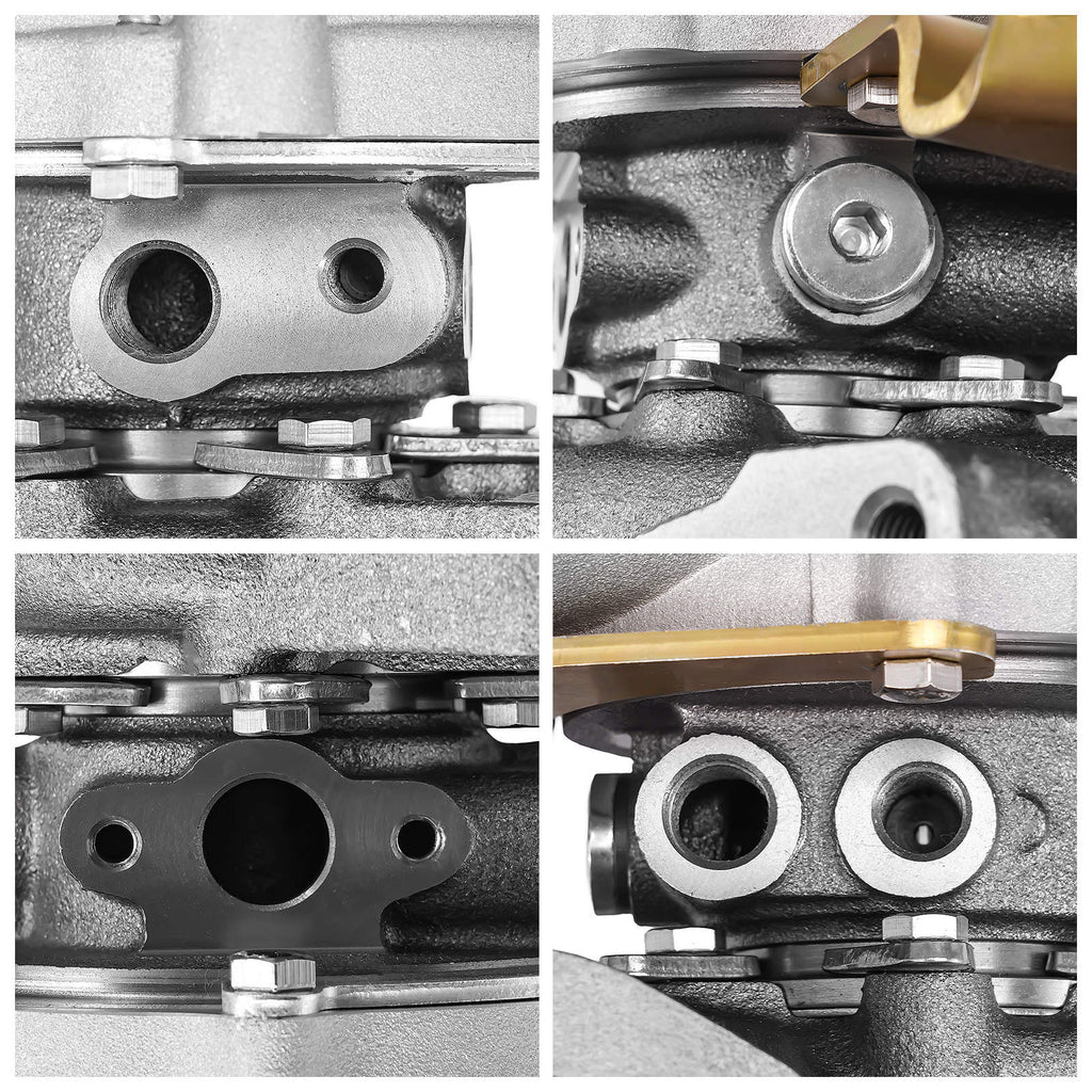 Billet K04 Turbolader +Ölrücklaufleitung kompatibel für Audi A3 TT Bora kompatibel für VW Golf GTI K04