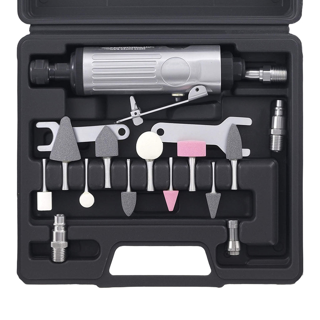 Druckluft Luftschleifer Kompakt 1/4 Stabschleifer 25000 U/min Komplett Set