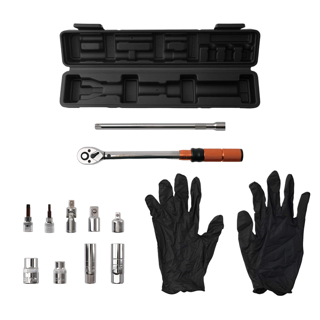 3/8 Zoll Drehmomentschlüssel 5-60Nm für Auto Reparatur Set mit Box 11-teilig