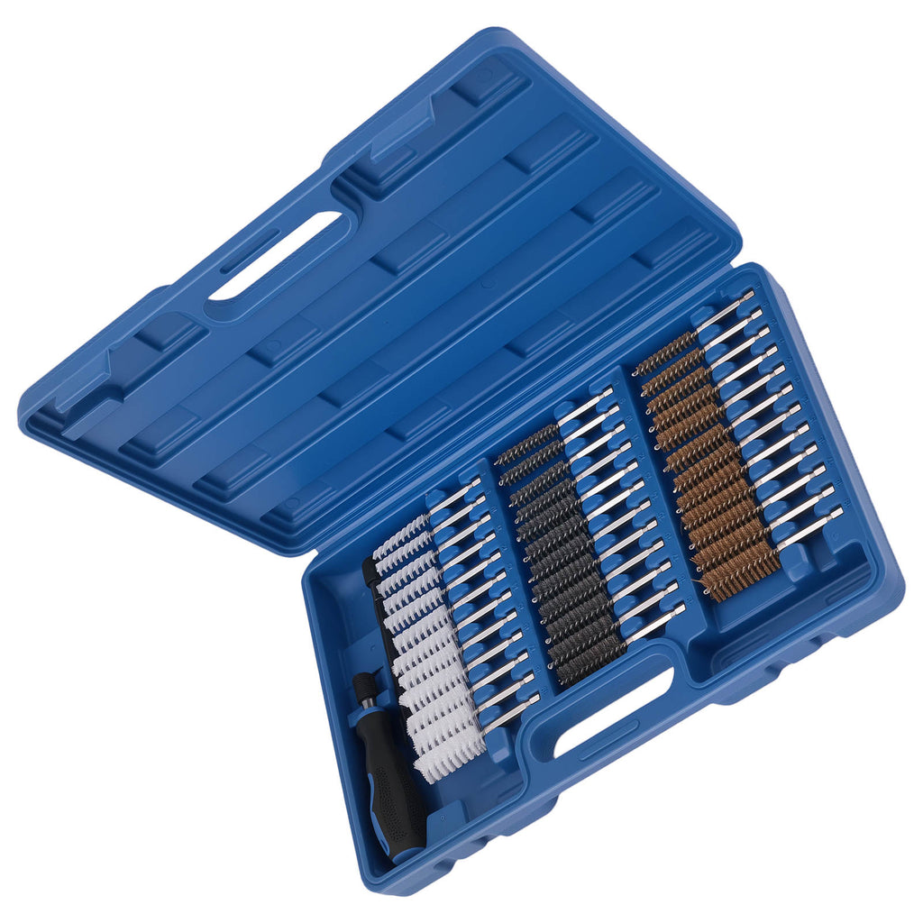 36 Stück Drahtbürsten for Reinigung 8-19mm Bohrmaschine Softgriff Set