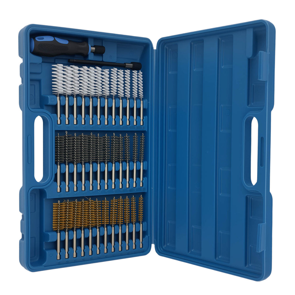 36 Stück Drahtbürsten for Reinigung 8-19mm Bohrmaschine Softgriff Set
