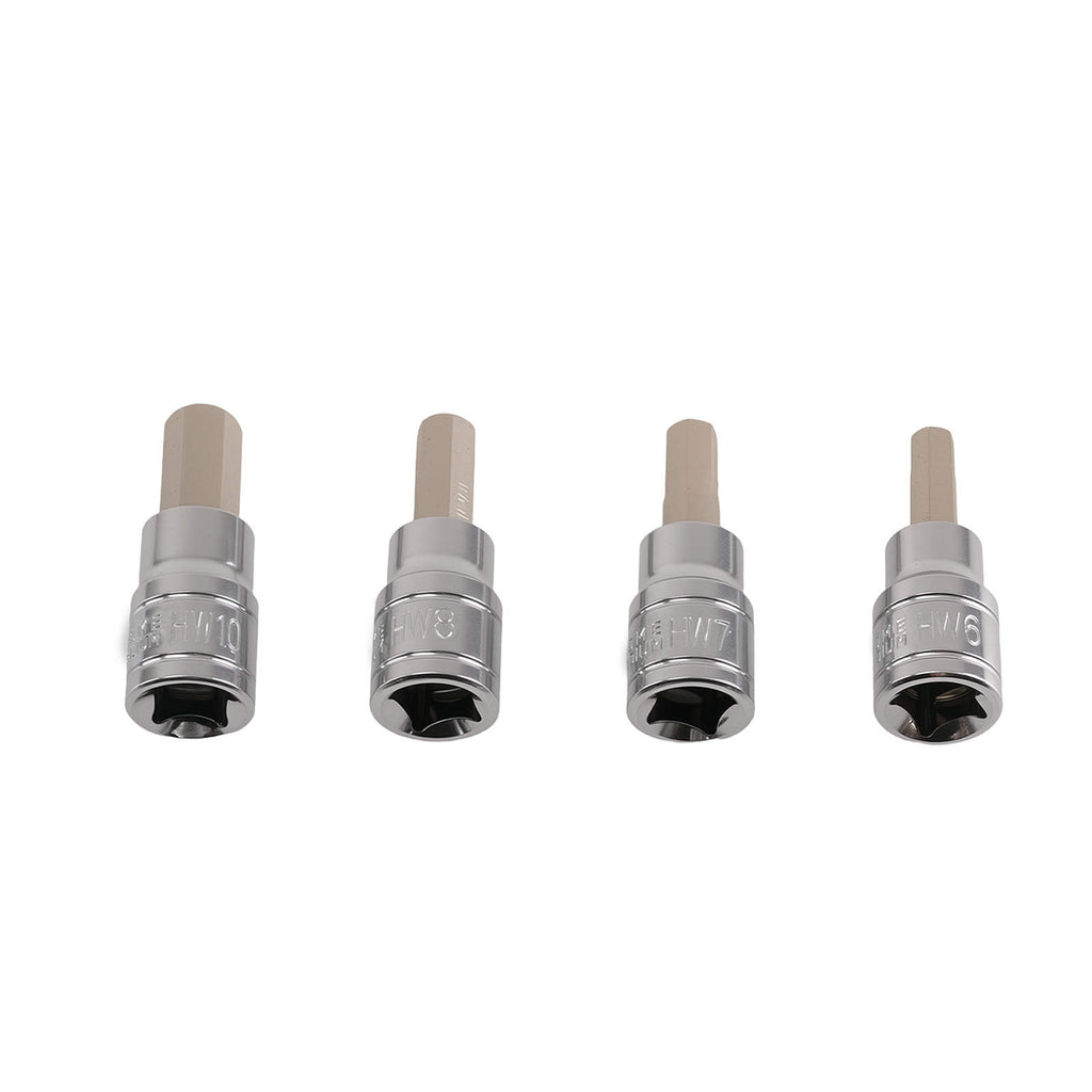 9-teiliger Innensechskant Satz 2-10mm Chrom-Vanadium-Stahl Ratsche 3/8