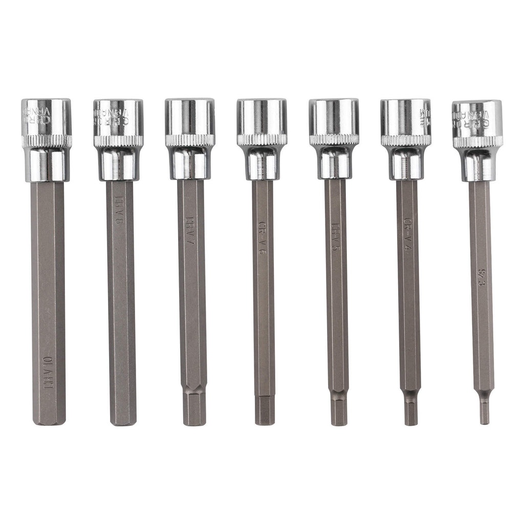 7-teilig Inbus Steckschlüssel 3/8 Antrieb 3-10mm Extra Lang for Werkstatt