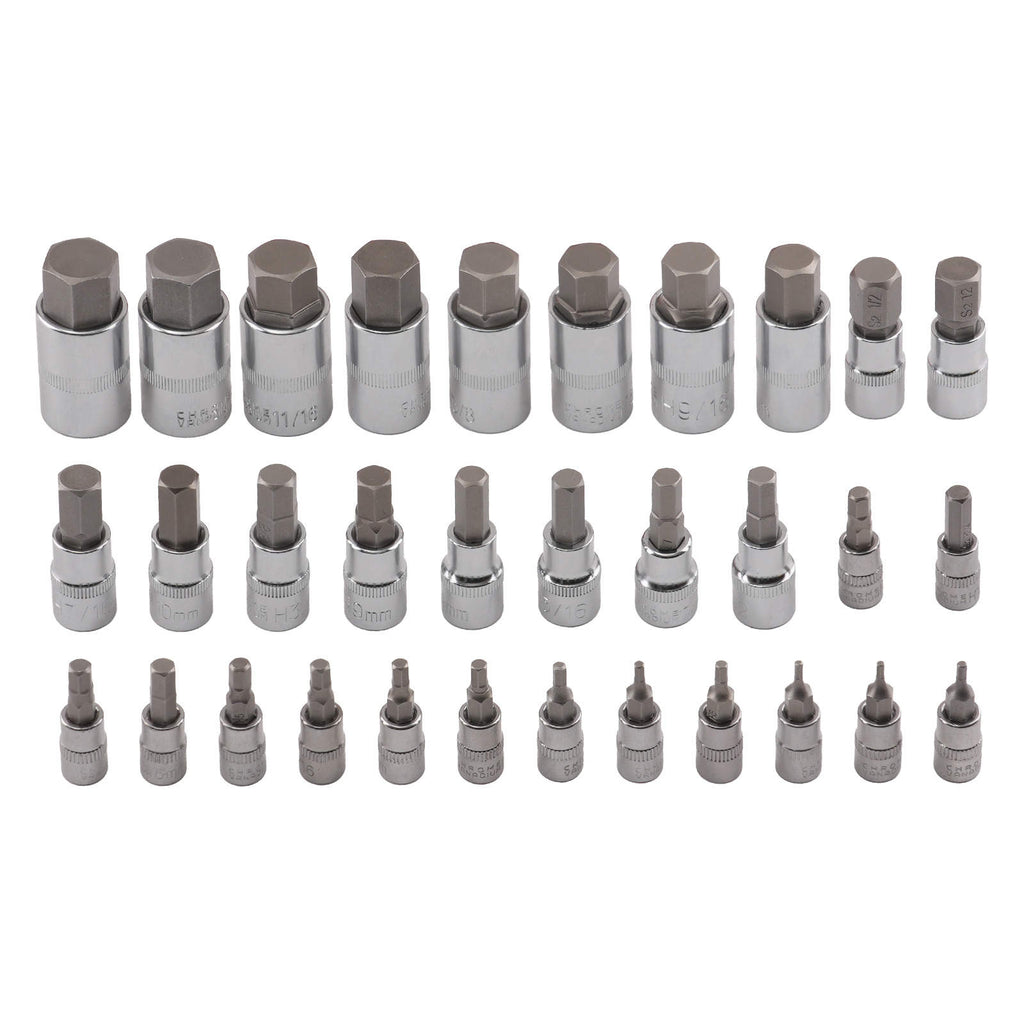 32 Bit Innensechskant Steckschlüssel Satz S2 Stahl 1/4 3/8 1/2 Zoll Set