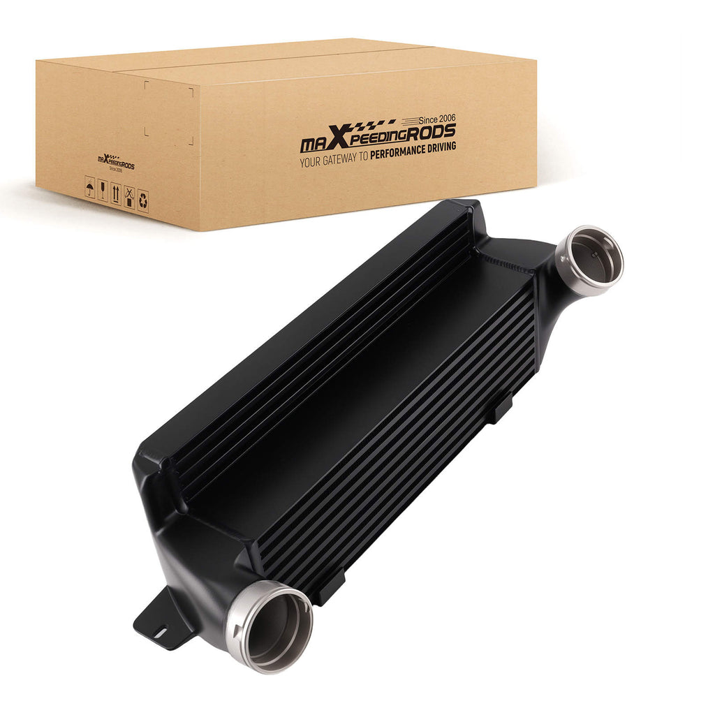 Aluminium-Ladeluftkühler kompatibel für BMW 335i E92 N54 N55 (2006-2011) mit Bar-Platte
