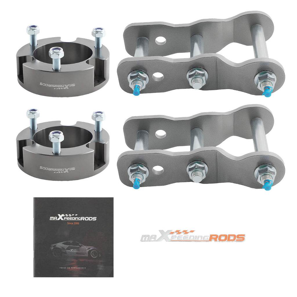 Lift Kit kompatibel für Toyota Hilux 4WD 2005-2014 / 3 Front Spacer + 2 Rear Shackles