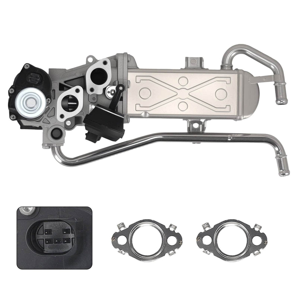AGR-Ventil AGR Ventil kompatibel für VW Polo 6R1 6C1 1.2L Diesel 2009-2020 03P131512B mit Kühler