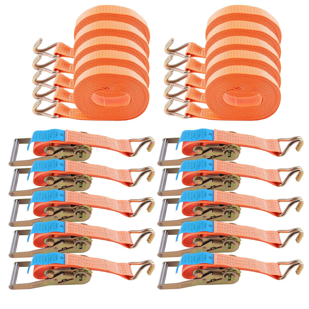 Allgemeine Teile 10 x Spanngurt 5t 10m 2500 daN 5000 daN kg Zurrgurte LKW Anhänger Orange