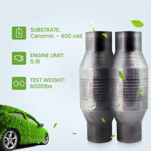 Laden Sie das Bild in den Galerie-Viewer, Andere 2x KATALYSATOR Catalytic Converter 410250 Universal 2.5 inch T409 Edelstahl