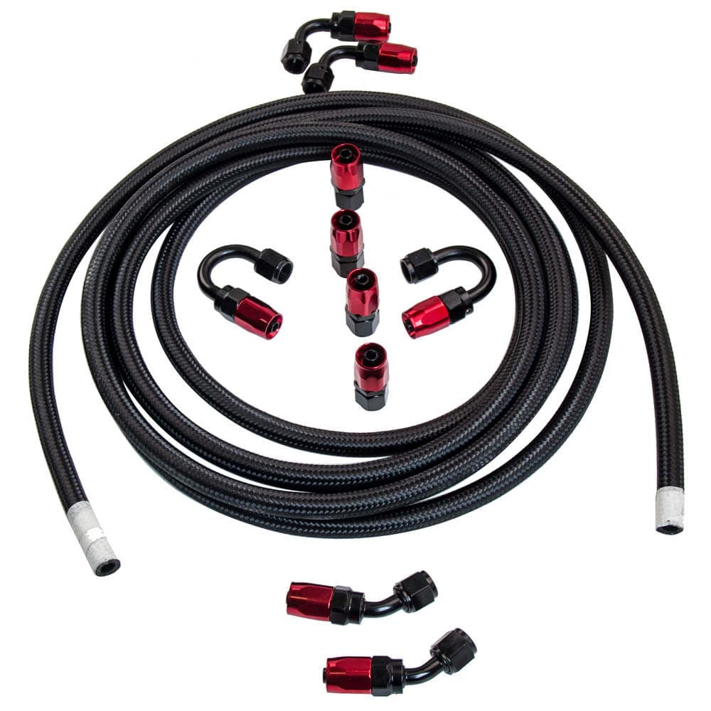 Andere 16.4FT AN6-6AN Geflecht-Kraftstoffschlauch + Kraftstoffschlauchadapter Kit