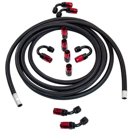 Andere 16.4FT AN6-6AN Geflecht-Kraftstoffschlauch + Kraftstoffschlauchadapter Kit
