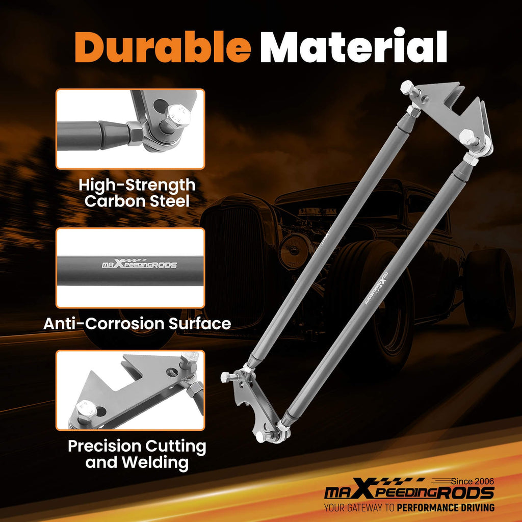 Antriebsstrang Rear Weld-On Parallel 4 Link Suspension Kit with 5 Bars for Hot Rod Rat Truck