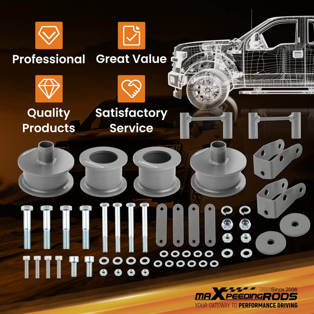 Antriebsstrang Full 3 Front Rear Lift spacer Kit kompatibel für Jeep Wrangler JK 2007-18 up to 33 tires
