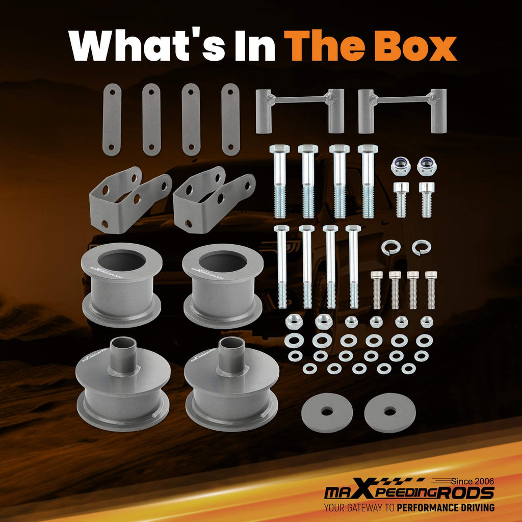 Antriebsstrang Full 3 Front Rear Lift spacer Kit kompatibel für Jeep Wrangler JK 2007-18 up to 33 tires