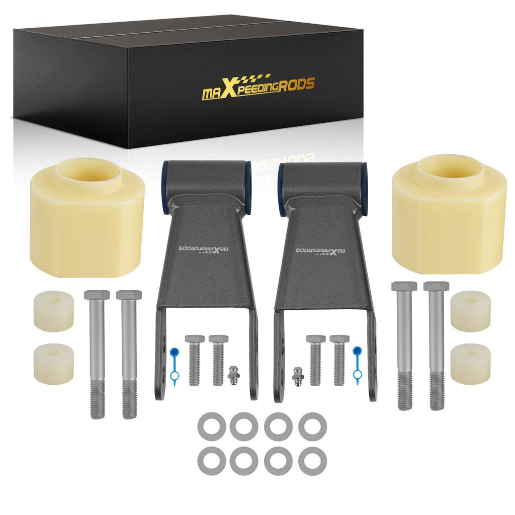 Antriebsstrang Vorne 3 Hinten 2 Level Lift Kits Abstandshalter kompatibel für Jeep Cherokee XJ 1984–01