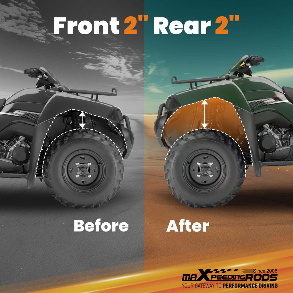 Antriebsstrang Höherlegungskit 2 Zoll Vorne+Hinten kompatibel für Polaris RZR 570 2012-2018
