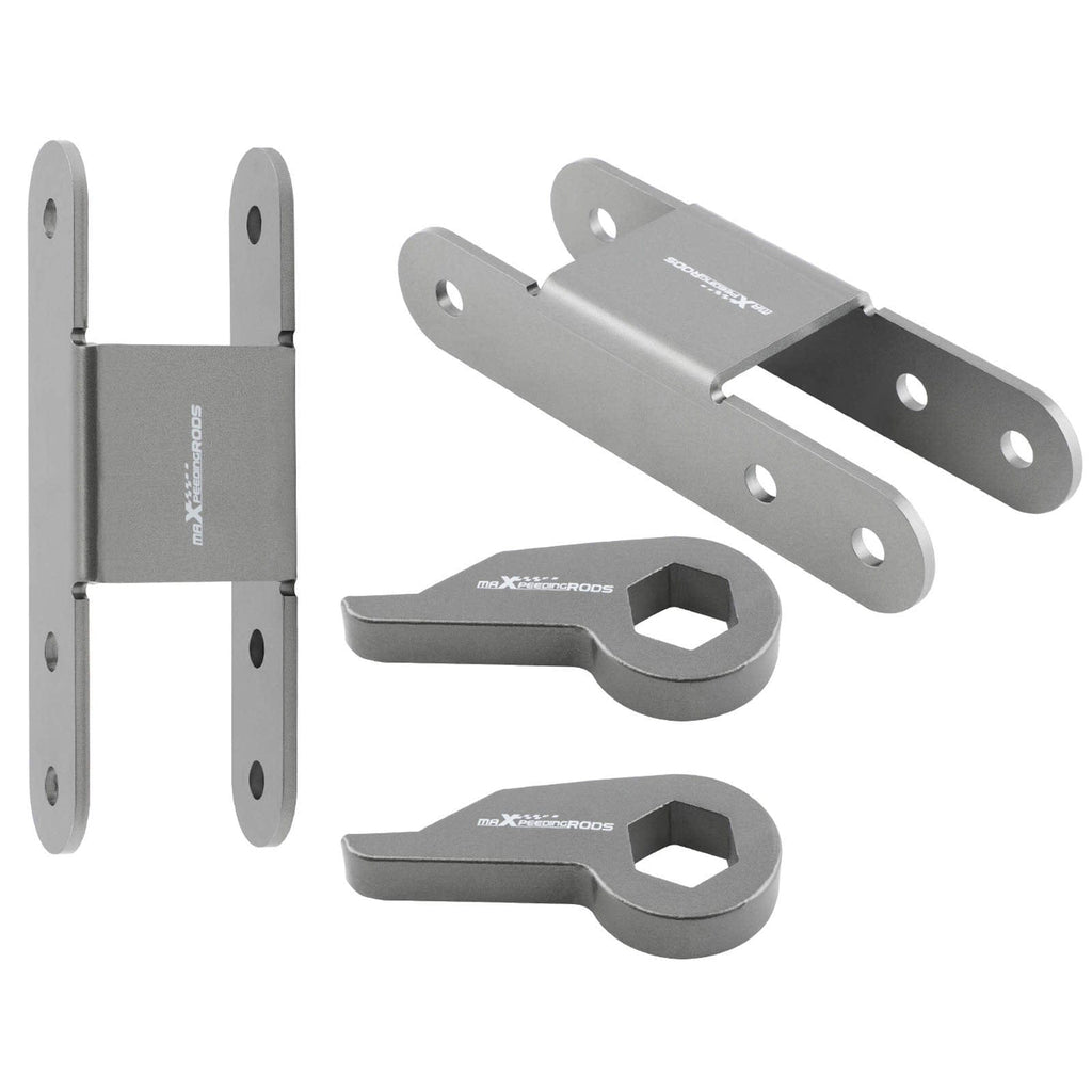 Antriebsstrang 1-3 Höherlegungskit Torsion Keys + 2 Shackles kompatibel für Chevrolet S10 Blazer kompatibel für GMC S