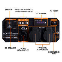 Laden Sie das Bild in den Galerie-Viewer, Default Maxpeedingrods Inverter Notstromaggregat 3500 W (3200 W) 230 V – Leiser Benzin Generator für CampingHaushalt