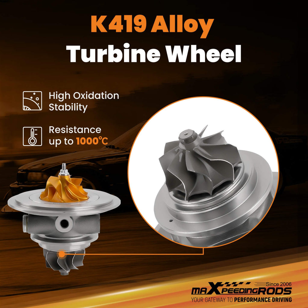Einstiegslevel Turbolader Billet Turbo Rumpfgruppe kompatibel für BMW X6 xDrive 50i(E71) 4.4L N63 N63B44 Engine 08-16