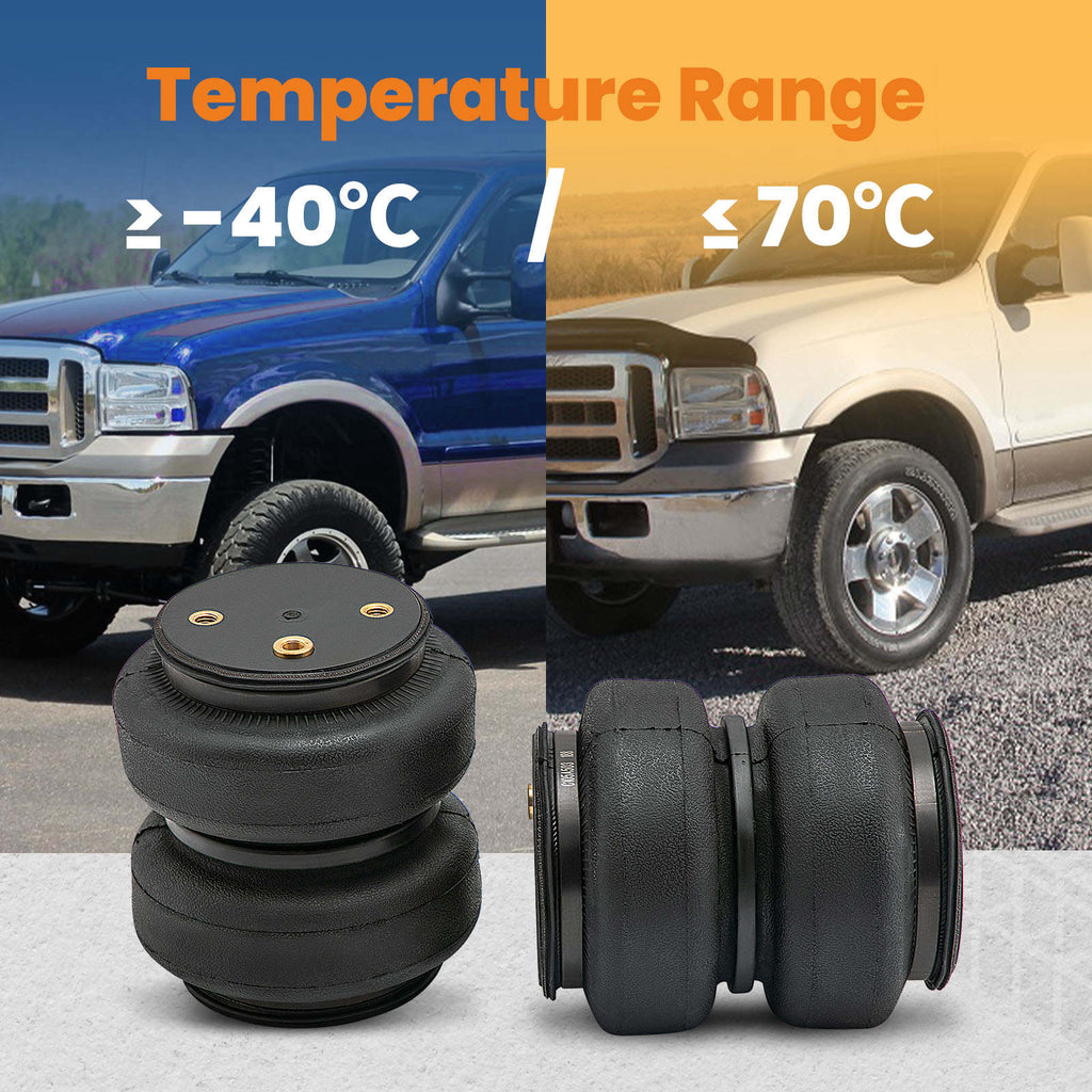 Fahrwerk Hinten LuftbalgAir Suspension Bag Leveling Kit kompatibel für Ford F250 F350 Bj. 99-07