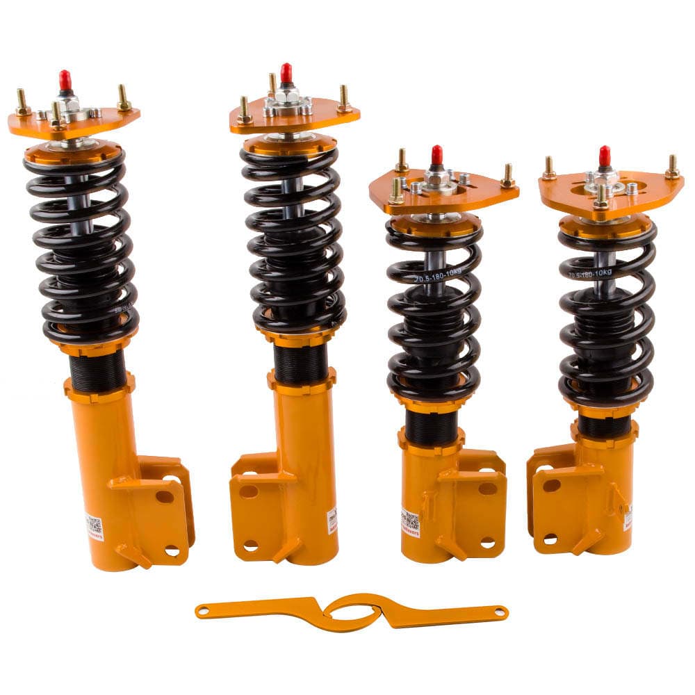 Gewindefahrwerke Sport Gewindefahrwerk kompatibel für Subaru Impreza WRX GC8 1992-2000 Einstellbar Dämpfer