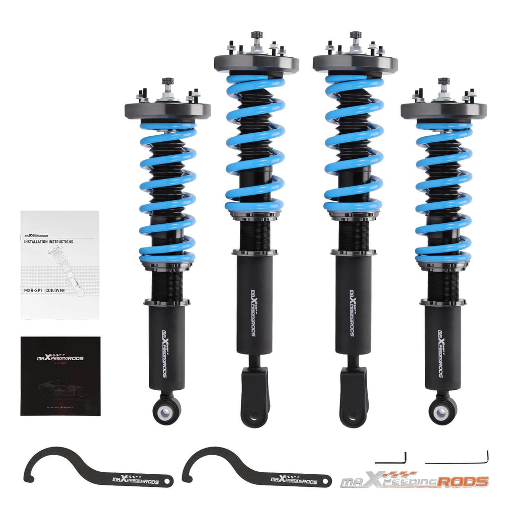 Gewindefahrwerke 24 Stufen Gewindefahrwerk kompatibel für Jaguar XJ X350 XJ8 XJR 2003-2009 Federdämpfer