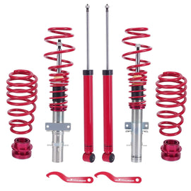 Gewindefahrwerke Gewinde-Fahrwerk für VW Polo 9N 9N2 9N3 + Fox Gewindefahrwerk Coilover bobina Tieferlegung