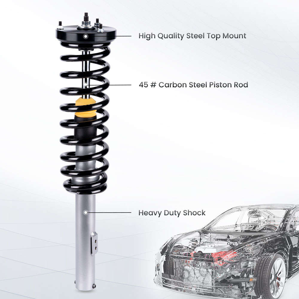 Kombinierte Produkte 4 x Airmatic Air to Coil Spring Conversion Kit kompatibel für Mercedes S500 S430 W220 00-06