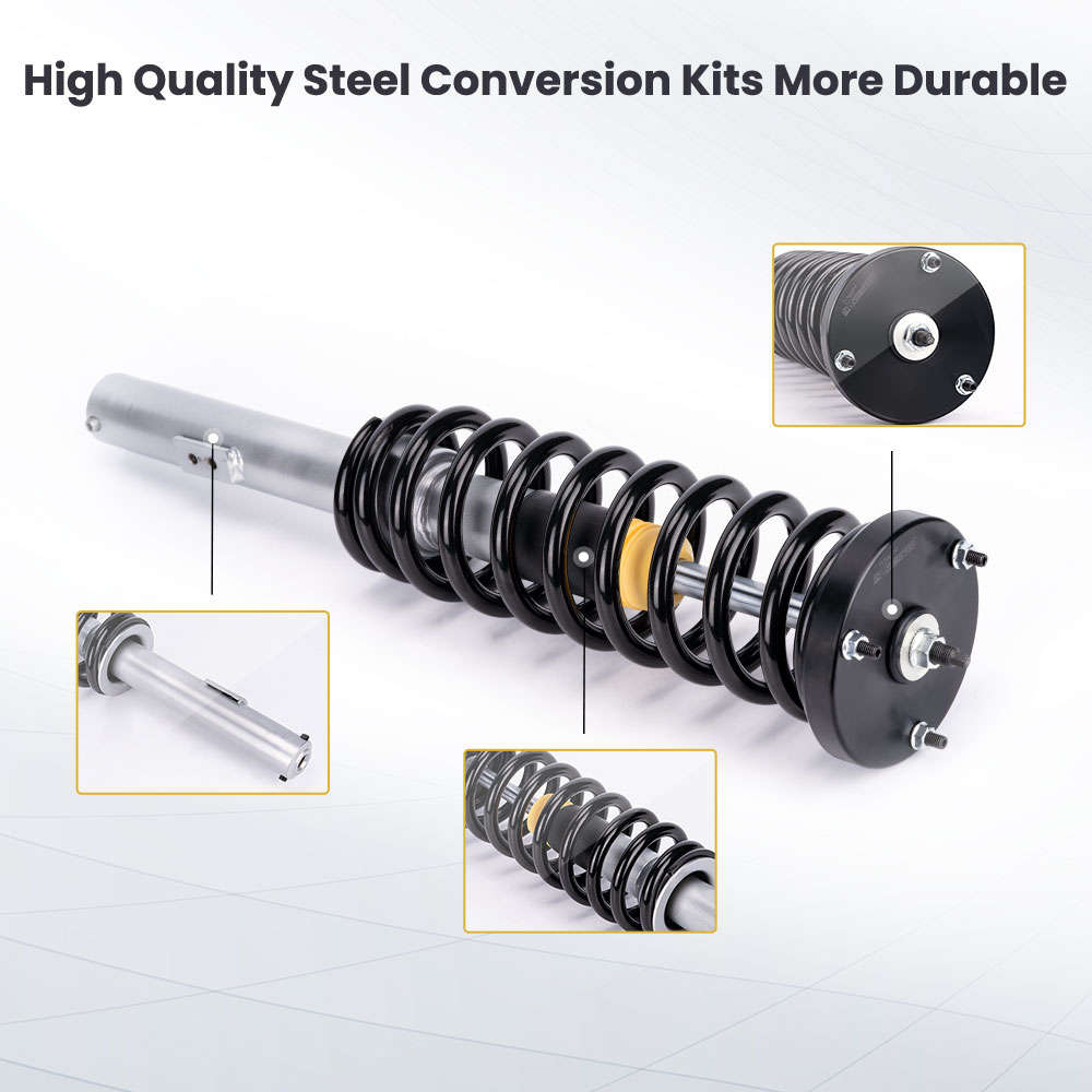 Kombinierte Produkte 4 x Airmatic Air to Coil Spring Conversion Kit kompatibel für Mercedes S500 S430 W220 00-06