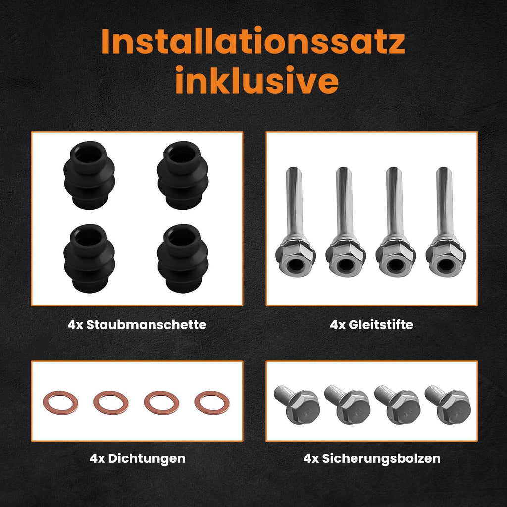 Kombinierte Produkte 2x Bremssattel +2x Bremssattel kompatibel für Audi A3 kompatibel für VW Golf 4 Seat Ibiza 2 3 6Q0615425A