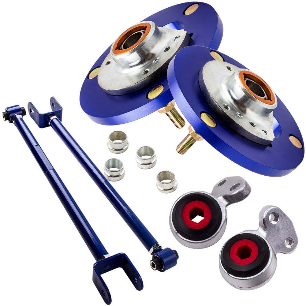 Kombinierte Produkte AUFHÄNGUNGSSET CAMBER ARMS + CAMBERPLATTEN +STEUERARME BUCHSEN kompatibel für BMW E46