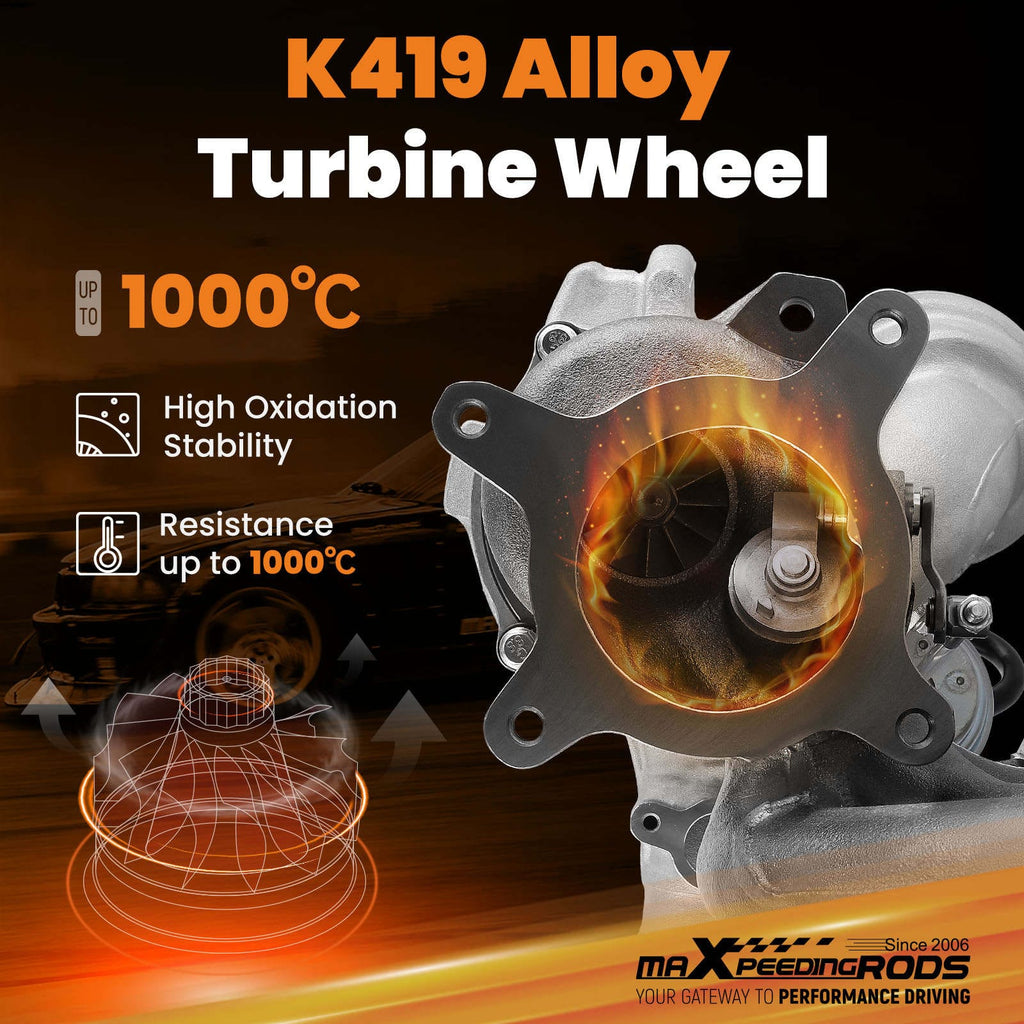 Kompatibel Für Audi Turbolader Billet Turbo Turbocharger kompatibel für Audi A3 8P1 S3 quattro 2.0 TFSI 1984ccm 2006-2012
