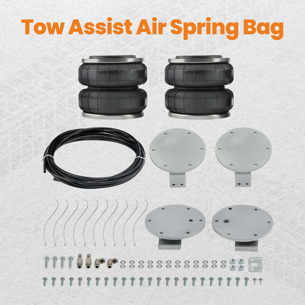 Luftfederung 2X Luftbalg Hinten Air Suspension Bag Helper Kit kompatibel für Toyota Hilux 4WD 2015-