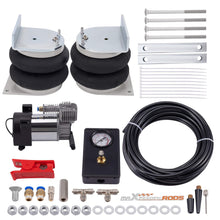 Laden Sie das Bild in den Galerie-Viewer, Luftfederung 2x Luftfederbalg mit 12 V Kompressor Kit kompatibel für Vauxhall Movano 2010-2020 4000 KG