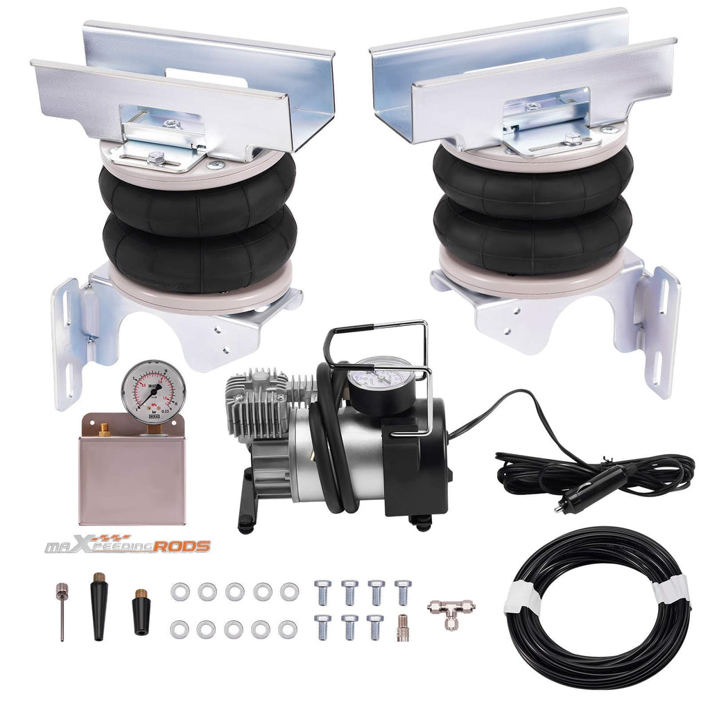 Luftfederungstasche 2x Luftfederung mit 12V Kompressor Kit kompatibel für Mercedes Sprinter Bj. 06-22 4000KG