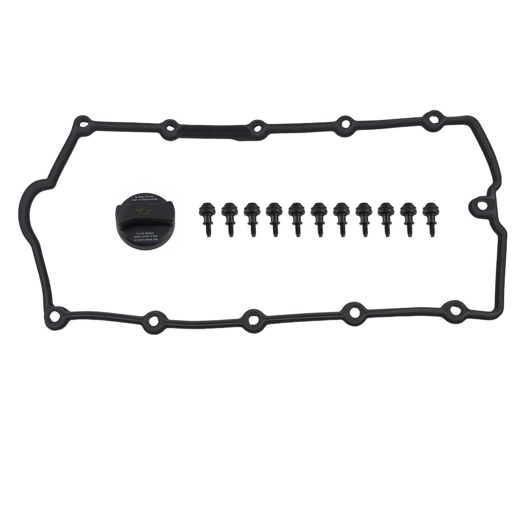 Motorsystem Ventildeckel Motordeckel Abdeckung kompatibel für VW Golf 5 Passat Touran kompatibel für Audi A3 2.0L